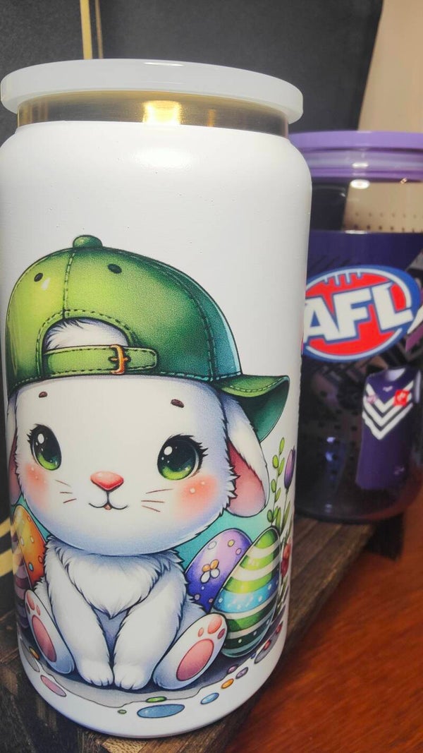 Bunny with cap | Stainless steel 16oz