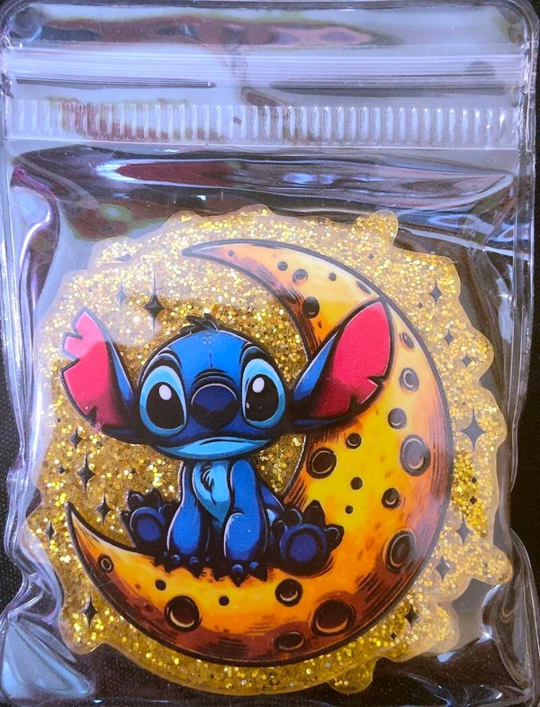 Stitch on moon