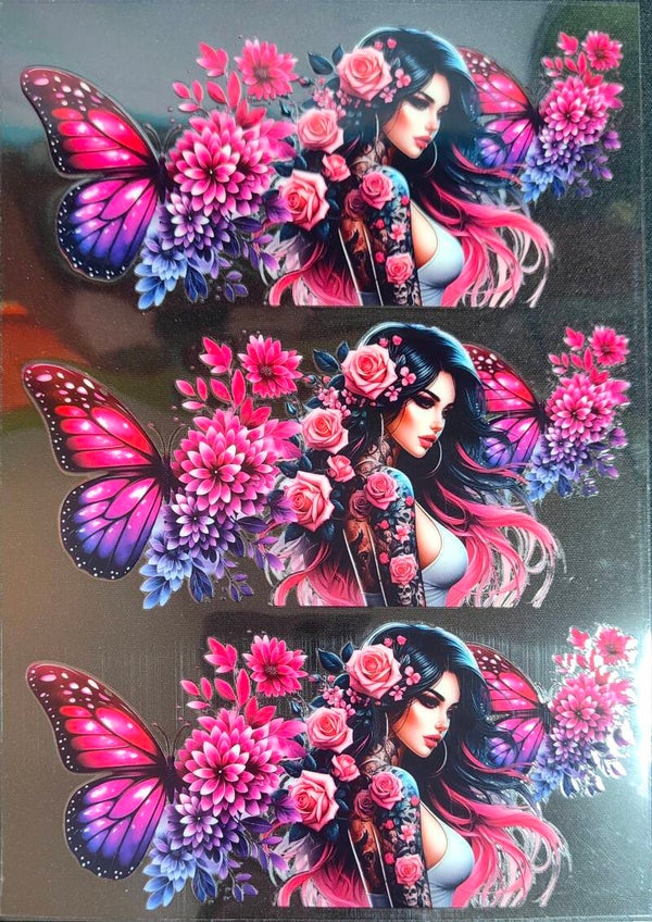 Floral Lady with flowers