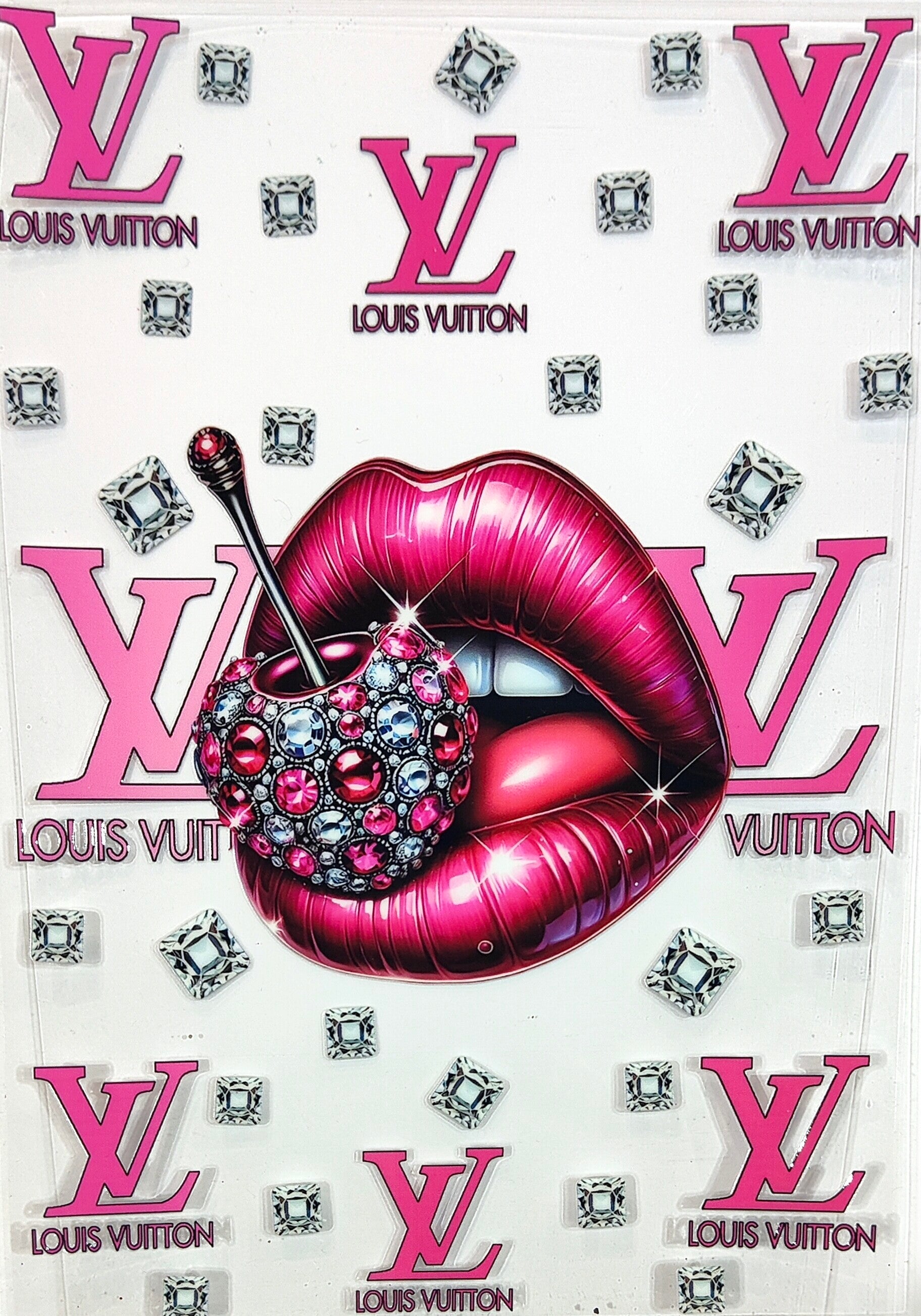 LV with bling Cherry