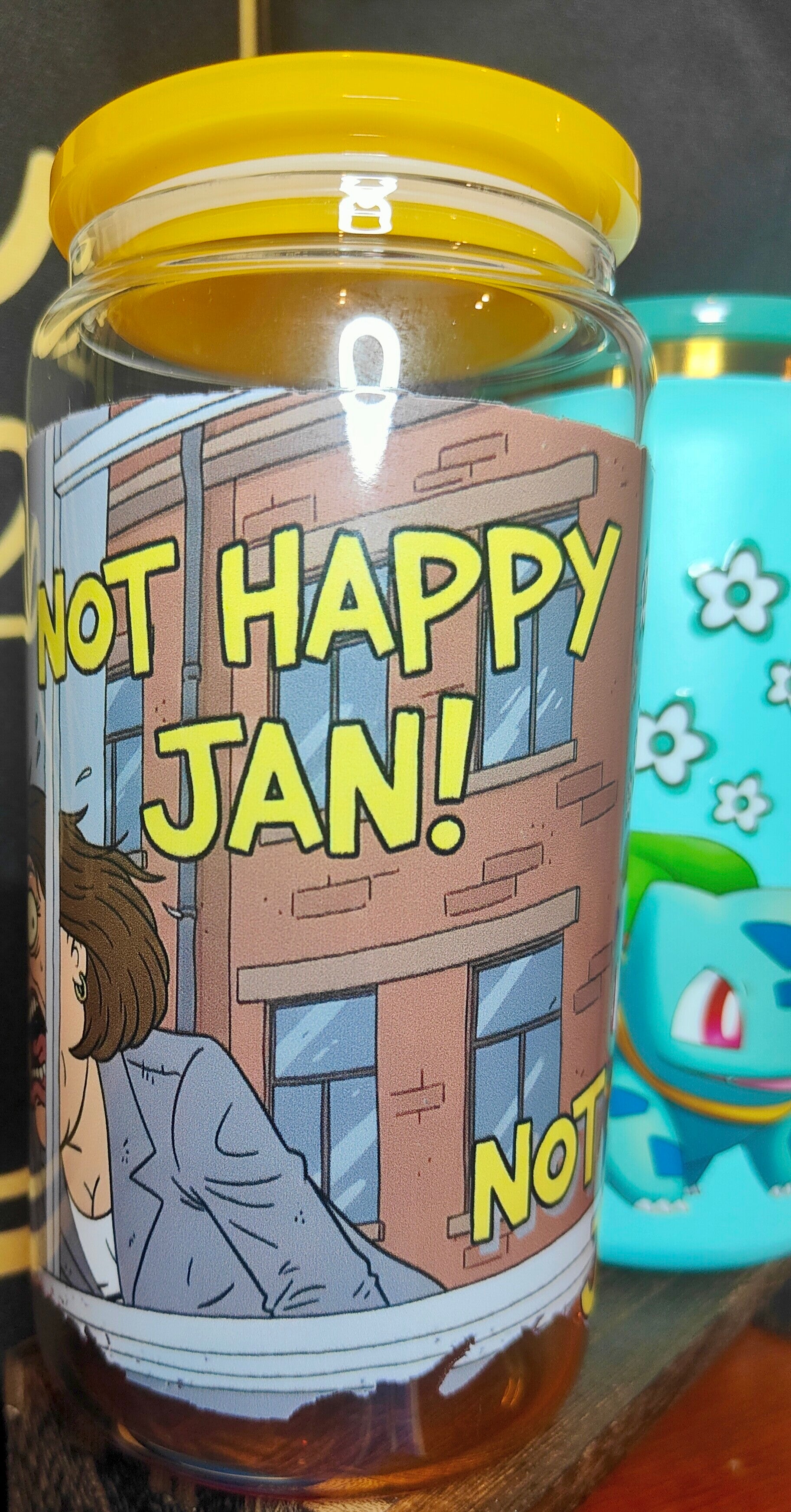 Not Happy Jan | Glass gradient 16oz