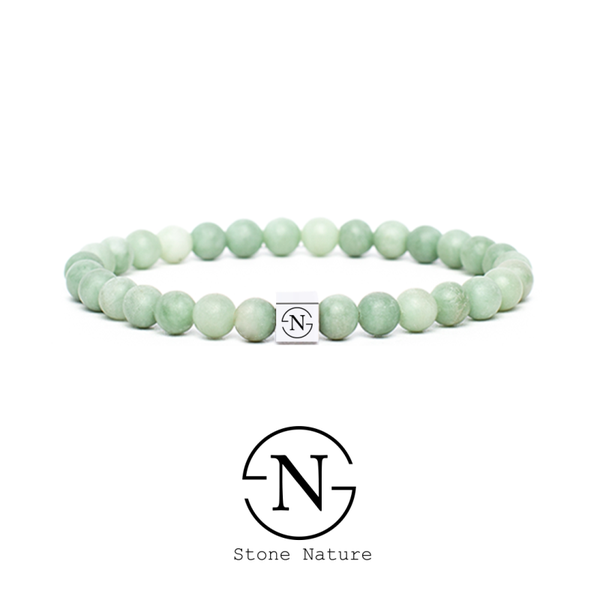 Jade Natuursteen Heren Armband | Mint Groen Mat