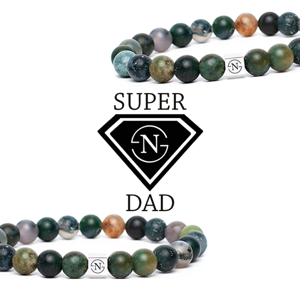 Agaat Natuursteen Heren Armband | Green