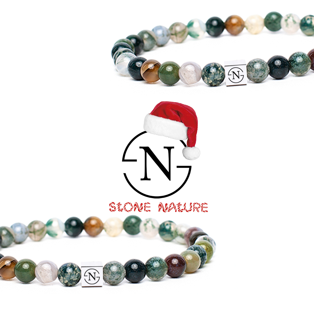 Indian Agaat Natuursteen Dames Armband | Groen