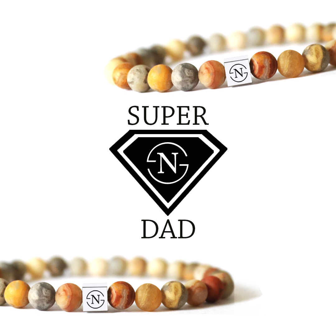 Agaat Natuursteen Kralen Armband | Geel