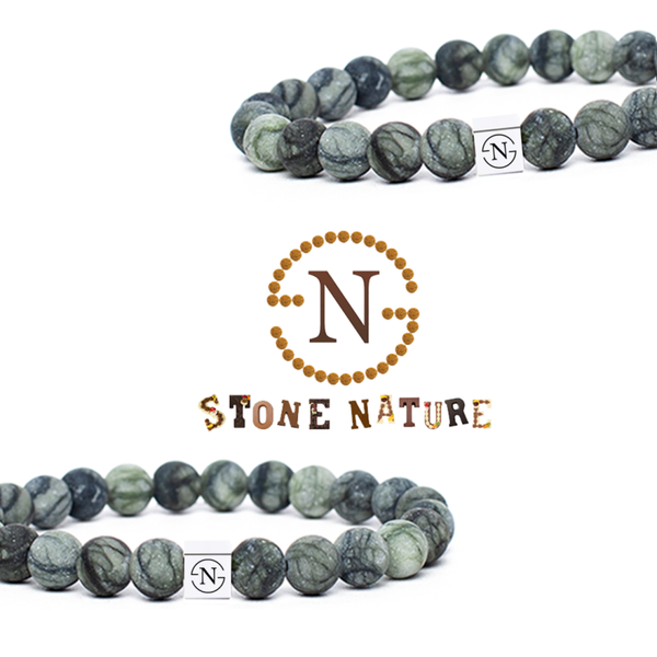 Netstone Natuursteen Dames Armband | Groen