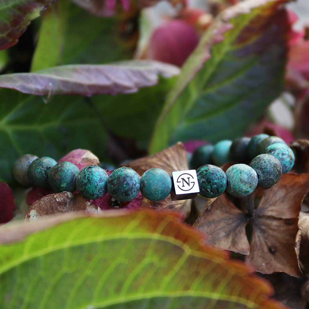 Natuursteen Armband Stone Nature 8mm | Mat Turquoise