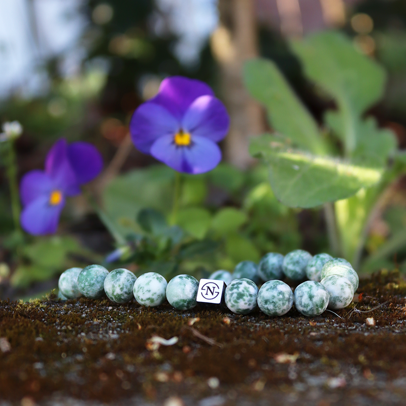 Natuursteen Heren Kralen Armband | Groen