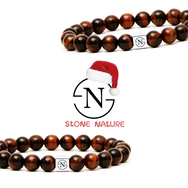 Rode Tijgeroog Natuursteen Dames Armband | Rood