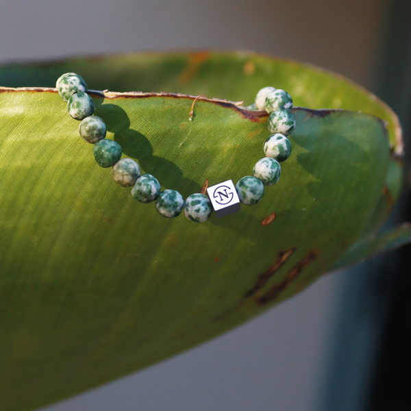 Natuursteen Heren Armband | Groen