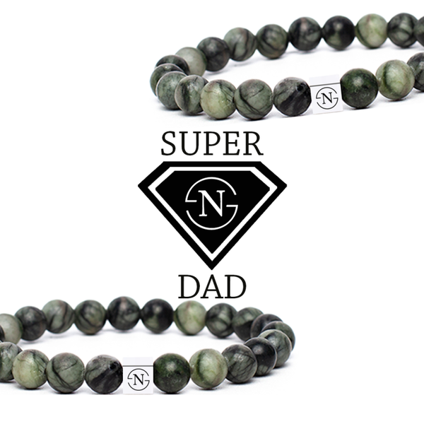 Green Stone Natuursteen Heren Armband | Groen