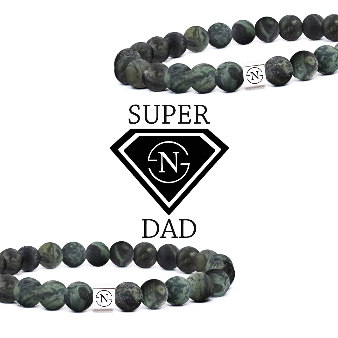 Natuursteen Jaspis Kralen Armband | Turtle