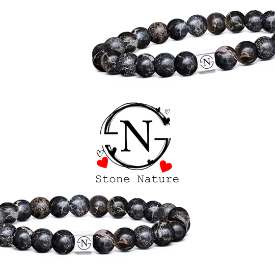 Obsidiaan mahonie powerbead armband Obsidiaan mahonie powerbead armband