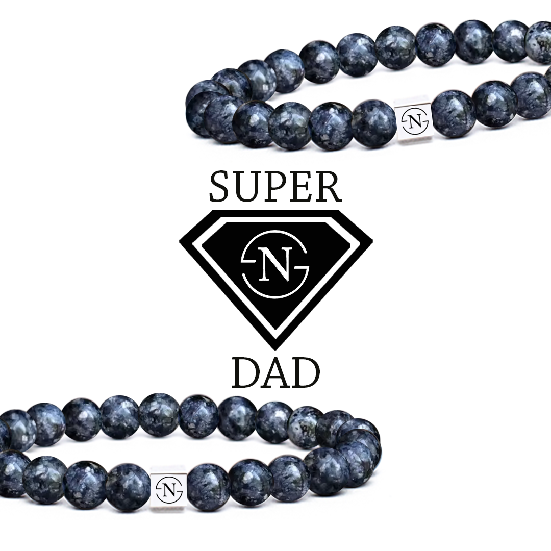 Sodaliet Natuursteen Heren Armband | Donkerblauw