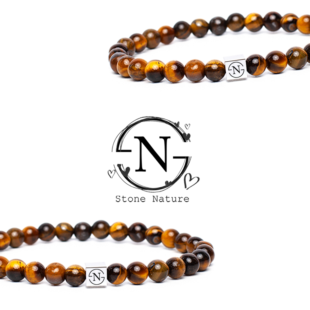Tijgeroog Natuursteen Dames Armband | Bruin