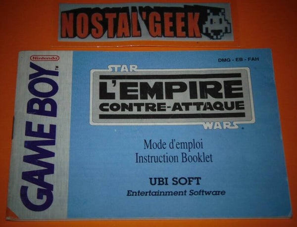 Star Wars L'Empire Contre Attaque / Notice GB / Pal. FAH