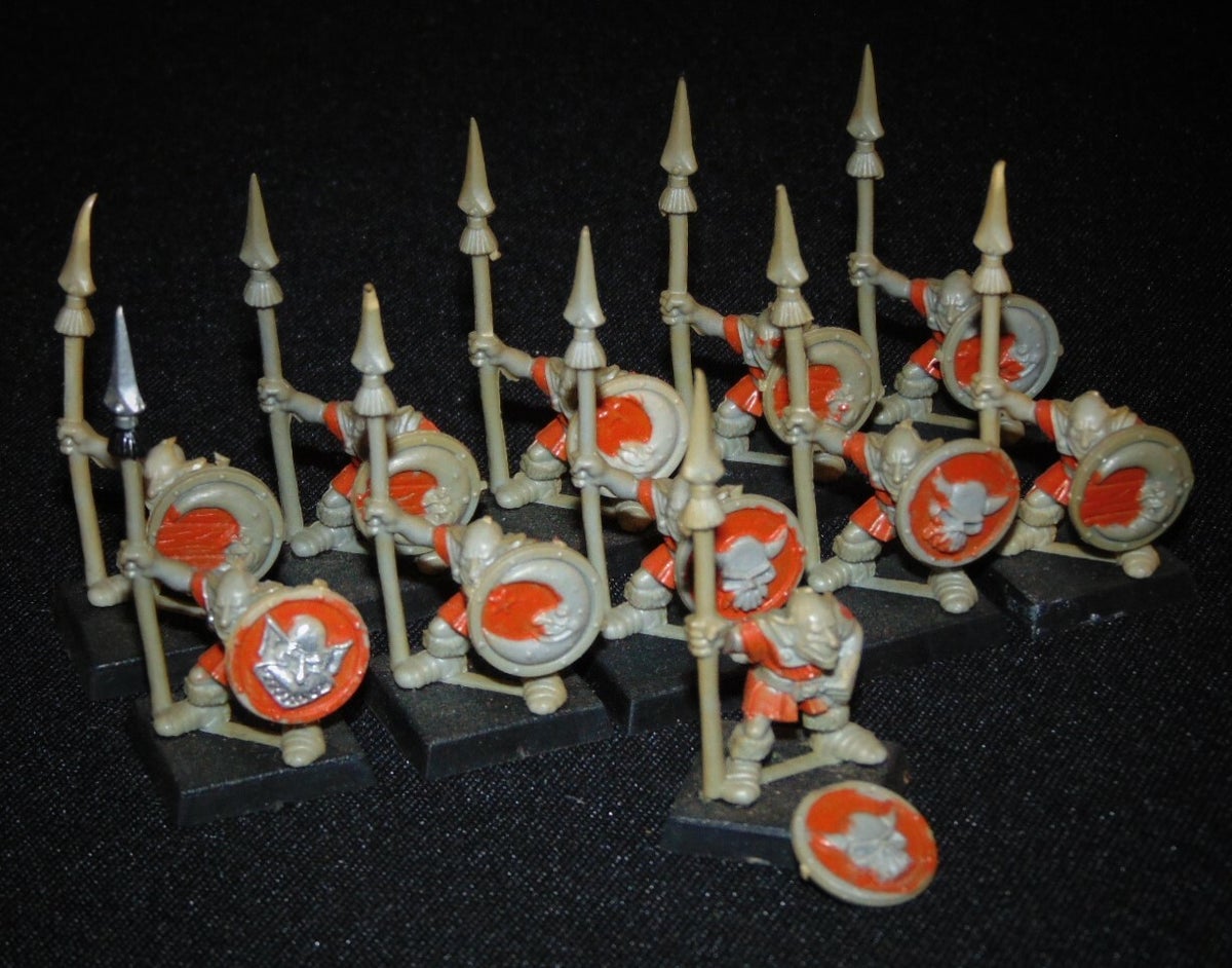 Lot 19 Guerriers Gobelins Warhammer – Citadel 1993 – Orques Et Gobelins