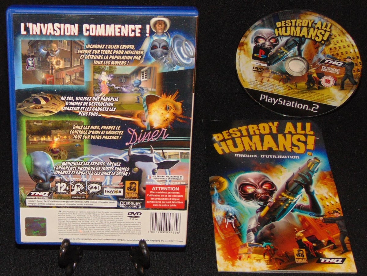 JEU VIDÉO DESTROY all humans COMPLET PARFAIT ETAT EUR 18,00 - FR
