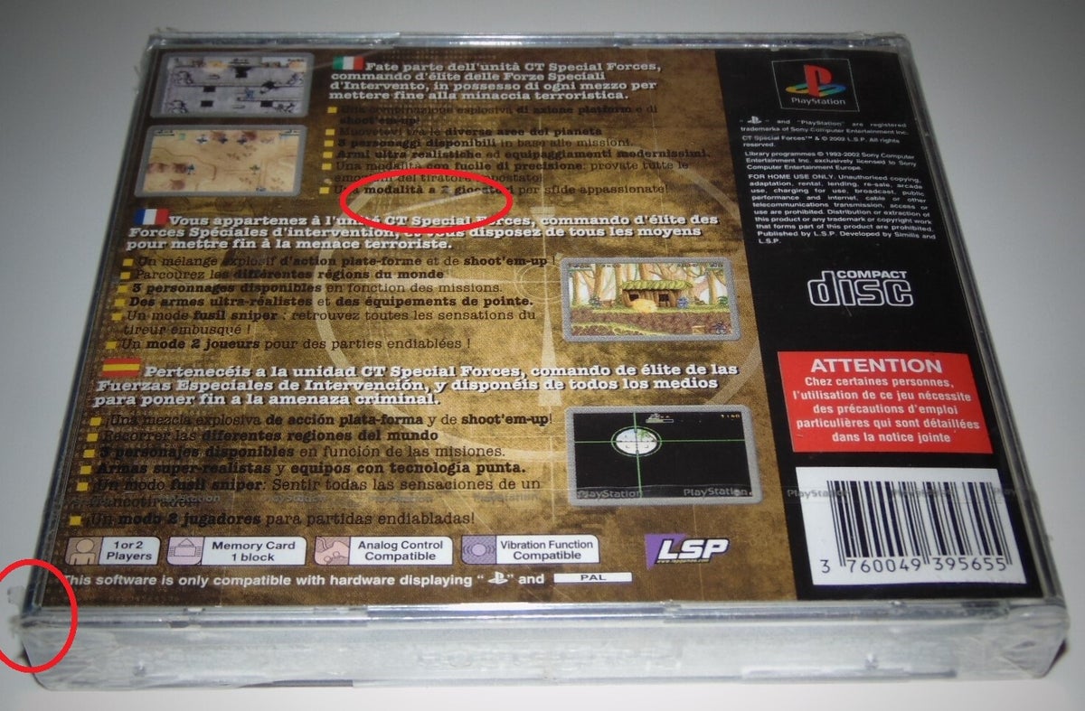 Jeu PS1 CT Special Forces – Sony PlayStation 1 – Complet Et En Bon état