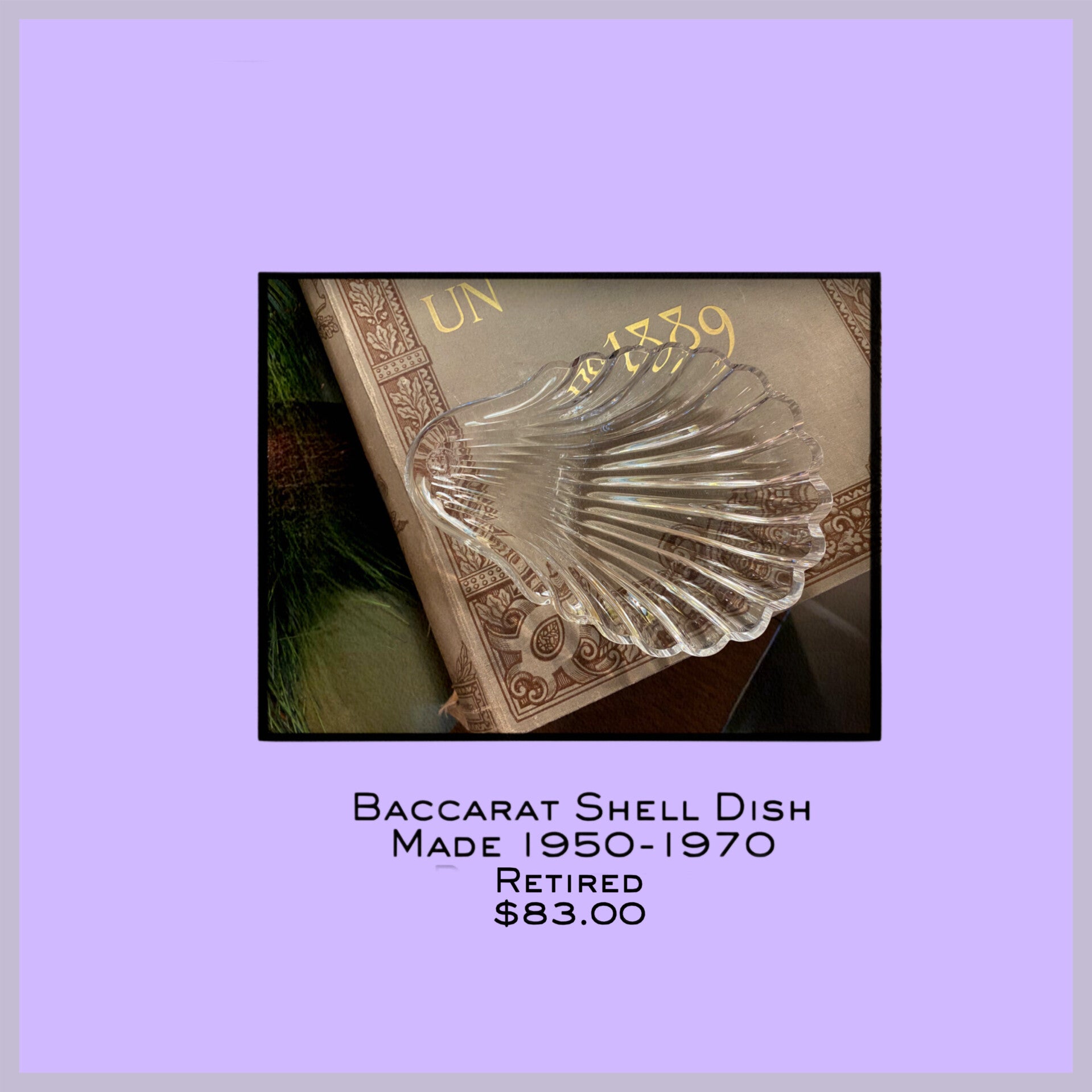 Baccarat Shell Dish