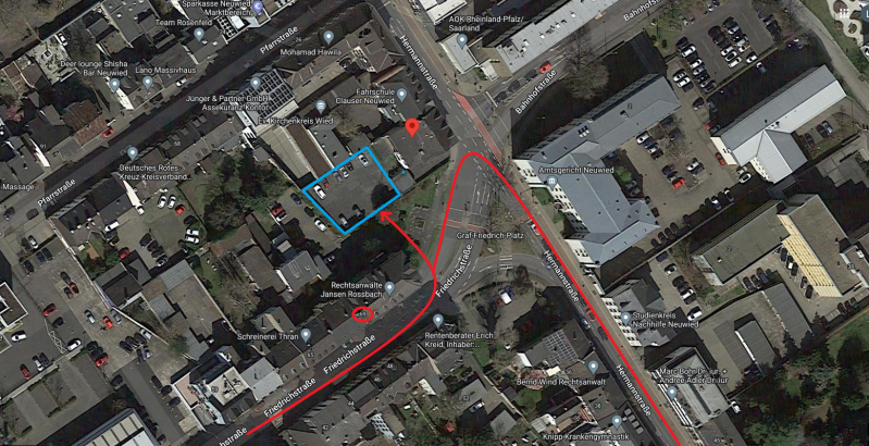 Steuerberater Frank Düllberg Neuwied Anfahrt Parken Parkmöglichkeiten