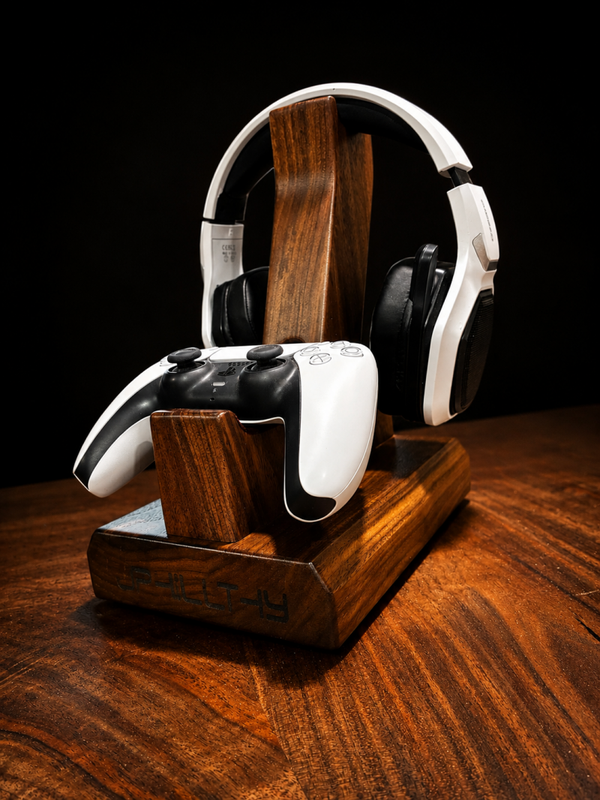 Custom Single Video Game Controller and Headset Stand