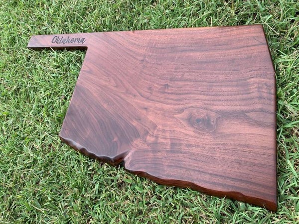 OKLAHOMA Black Walnut Charcuterie Board
