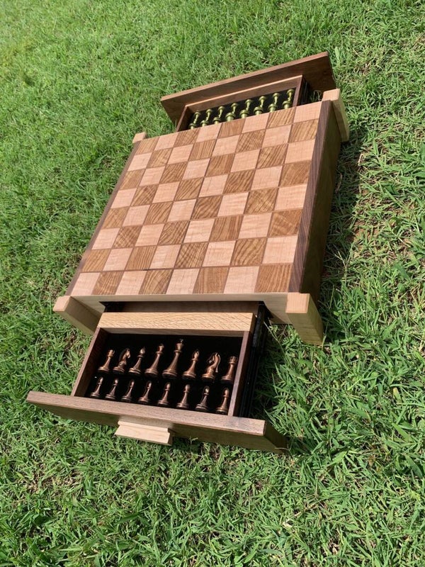 Custom Heirloom Chessboard DEPOSITE** READ DESCRITION