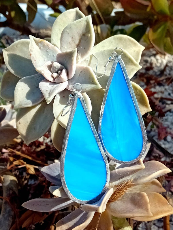 Orecchini azzurro mare