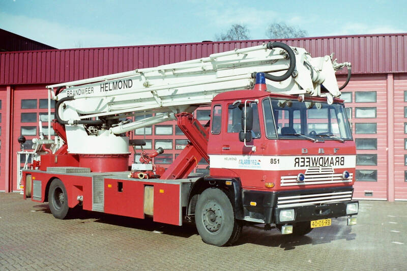 Kenteken: 40-05-RB Roepnummer: 741 > 851 Type voertuig: HW-22 Merk &amp; Type: DAF FF2200DHU525 Opbouw: Custers-MMD Bouwjaar: 1976 In dienst: 1976 Uit dienst: 2000