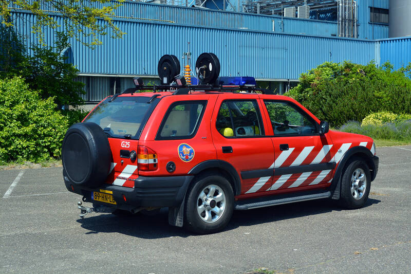 Kenteken: 89-HN-LB Roepnummer: G25 Type voertuig: DA-ME Merk &amp; Type: Opel Frontera 2.2i Opbouw: Scholten Bouwjaar: 2001 In dienst: 2001 Uit dienst: Standplaats: Bergen op Zoom