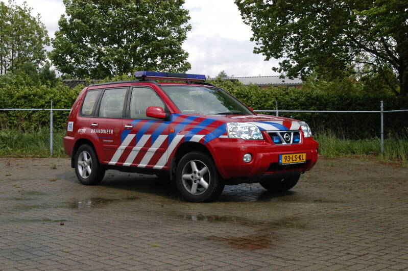 Kenteken: 93-LS-KL Roepnummer: 81-799 Type voertuig: DA-OVD Merk &amp; Type: Nissan Xtrail 2,0 Opbouw: Bouwjaar: 2003 In dienst: 2003 Uit dienst: 2013