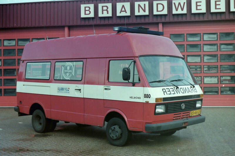 Kenteken: BS-44-GS Roepnummer: 770 > 880 Type voertuig: PM12 [WO] Merk &amp; Type: Volkswagen LT45 Opbouw: Bouwjaar: 1987 In dienst: 1987 Uit dienst: 2000