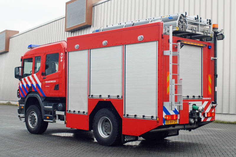 Kenteken: BS-BV-29 Roepnummer: 46-634 > 09-0141  Type voertuig: TS7 LD3250 HD240 T3000 Merk &amp; Type: Scania P114CB(4x4)380 Opbouw: Cito-Somati-Godiva Bouwjaar: 2006 In dienst: 2006 Uit dienst: 2019