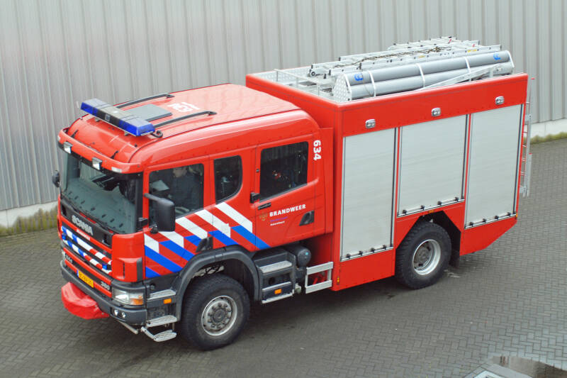 Kenteken: BS-BV-29 Roepnummer: 46-634 > 09-0141  Type voertuig: TS7 LD3250 HD240 T3000 Merk &amp; Type: Scania P114CB(4x4)380 Opbouw: Cito-Somati-Godiva Bouwjaar: 2006 In dienst: 2006 Uit dienst: 2019