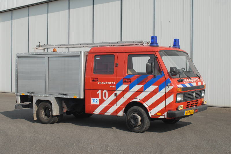 Kenteken: VR-45-PF Roepnummer: 10 Type voertuig: GS Merk &amp; Type: Volkswagen LT45 Opbouw: Ziegler Bouwjaar: 1992 In dienst: 2003 Uit dienst: Standplaats: Groningen-Airport Eelde.Overgenomen van Nieuw Balinge, ombouw uit TS.  