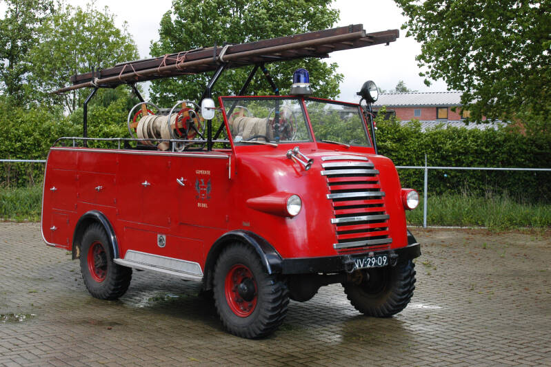 Kenteken: NV-29-09 Type voertuig: PM8 Merk &amp; Type: Chevrolet C8A[HUP] Opbouw: Remmers Bouwjaar: 1943 In dienst: 1954 Uit dienst: 1976. Opmerkingen: Museumobject bezit brandweer.
