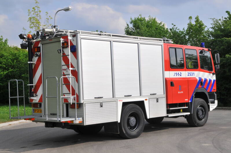 Kenteken: BF-GH-88 Roepnummer: 845 > 2531 Type voertuig: TS8 LD3250 HD240 T3000 Merk &amp; Type: DAF FFV75.270RC365 Opbouw: Mucar-Godiva Bouwjaar: 1996 In dienst: 1996 Uit dienst: 2014