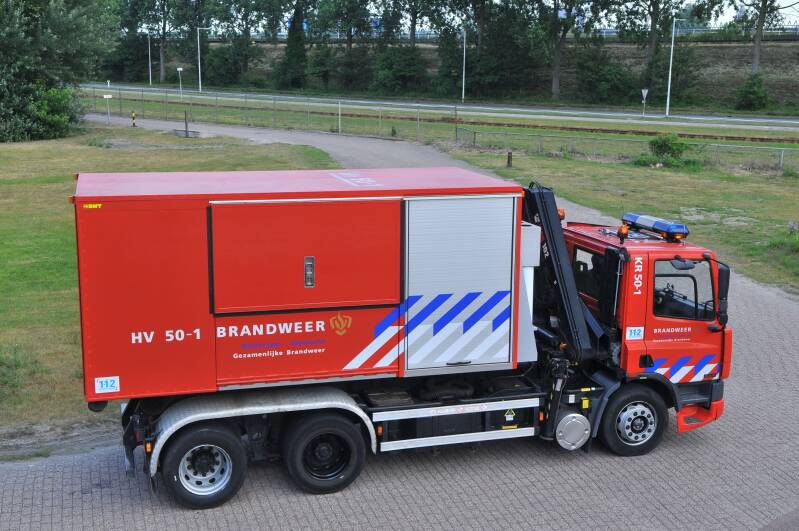 Kenteken: BF-XV-31 Roepnummer: KR50-1 > KR53-1 > KR50-1 Type voertuig: HA-KR Merk &amp; Type: DAF FAN75.270RC545 Opbouw: Leebur-Hiab Bouwjaar: 1998 In dienst: 1998 Uit dienst: 2013 Standplaats: Rozenburg.  Naar Kenbri verhuur   