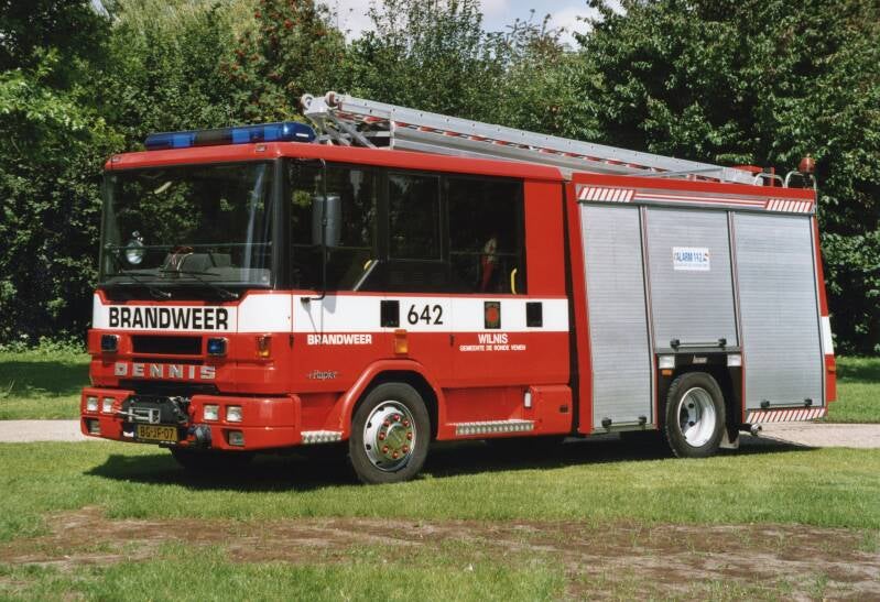 Kenteken: BG-JF-07 Roepnummer: 642 > 09-1531 Type voertuig: TS8 LD2500 HD250 T1500 Merk &amp; Type: Dennis Rapier XL Opbouw: Bravon-Godiva Bouwjaar: 1997 In dienst: 1997 Uit dienst: 2018