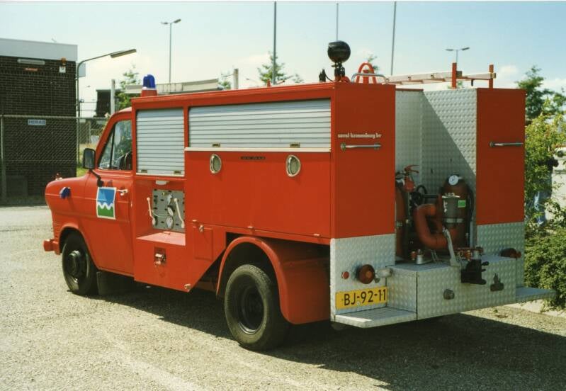 Kenteken: BJ-92-11 Roepnummer: Type voertuig: PB-500 Merk &amp; Type: Ford Transit 1750 Opbouw: Bouwjaar: 1971 In dienst: 1971 Uit dienst: 19.. Standplaats: Rotterdam-Pernis