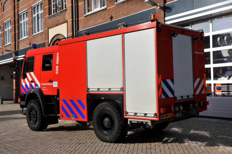 Kenteken: BR-NN-63 Roepnummer: RMD865 > 23-5161 Type voertuig: SB6 MD/LD3200 T3000 Merk &amp; Type: MAN 16.280BBF(4x4)[M2000-City] Opbouw: HDS-Godiva Bouwjaar: 2006 In dienst: 2006 Uit dienst:..  Regionaal voertuig. Voorzien van OneSeven CAFS systeem.