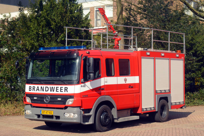 Kenteken: BT-XT-83 Roepnummer: 448 > 21-6132 Type voertuig: TS8 LD3250 HD240 T1100/900 Merk &amp; Type: Mercedes Benz 1426F36[Atego] Opbouw: Bronco-Godiva Bouwjaar: 2008 In dienst: 2012 Uit dienst: Standplaats: Oss - Moleneind
