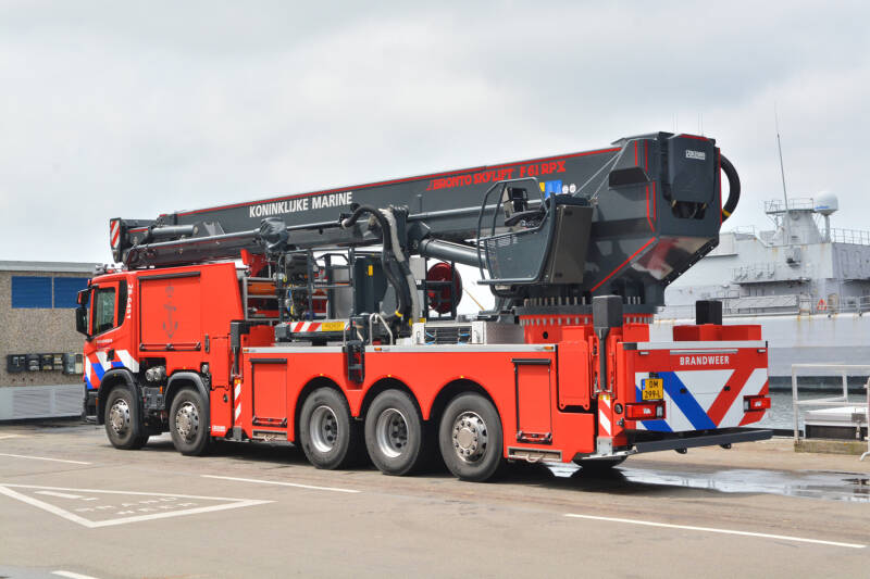 Kenteken: DM-299-L Roepnummer: 28-6451 Type voertuig: HW-61 Merk &amp; Type: Scania P500B(10x4)NA Opbouw: Kenbri-Bronto Bouwjaar: 2021 In dienst: 2021 Uit dienst: