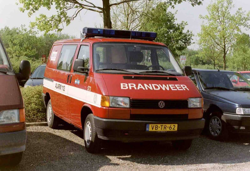 Kenteken: VB-TR-62 Roepnummer: 573 > 01-2001 Type voertuig: PM5 Merk &amp; Type: Volkswagen Transporter T4-Bestel-D Opbouw: Bouwjaar: 1994