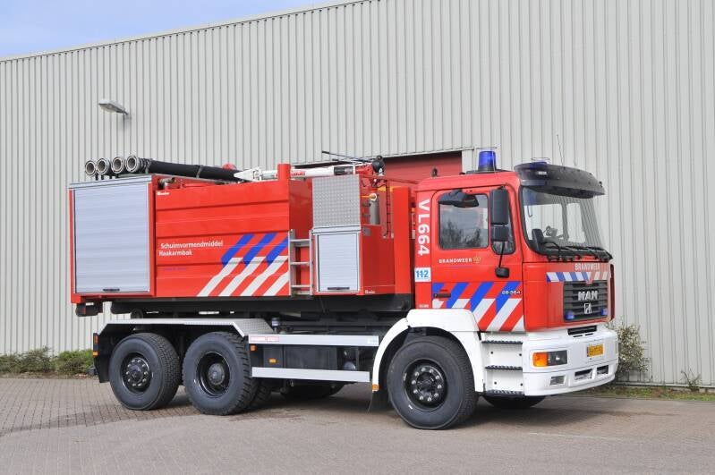 Kenteken: BH-PT-93 Roepnummer: 664 > 23-3282 Type voertuig: HA Merk &amp; Type: MAN 28.364FNL Opbouw: NCH-Terberg Bouwjaar: 2000 In dienst: 2000 Uit dienst: 2017. Naar bedrijfsbrandweer Chemelot-Geleen