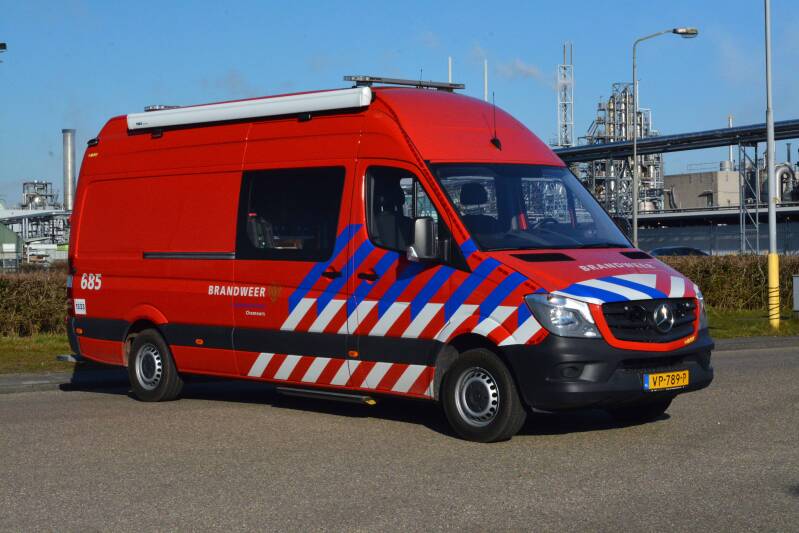 Kenteken: VP-789-P Roepnummer: 18-685 Type voertuig: HV-GS Merk &amp; Type: Mercedes Benz 316CDi43[Sprinter] Opbouw: BMT Bouwjaar: 2015 In dienst: 2015 Uit dienst: