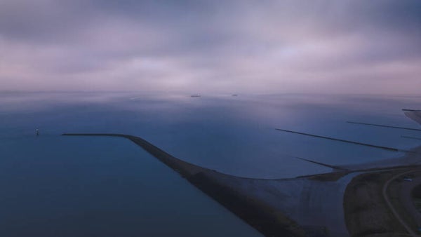 Dutch sea defences Print