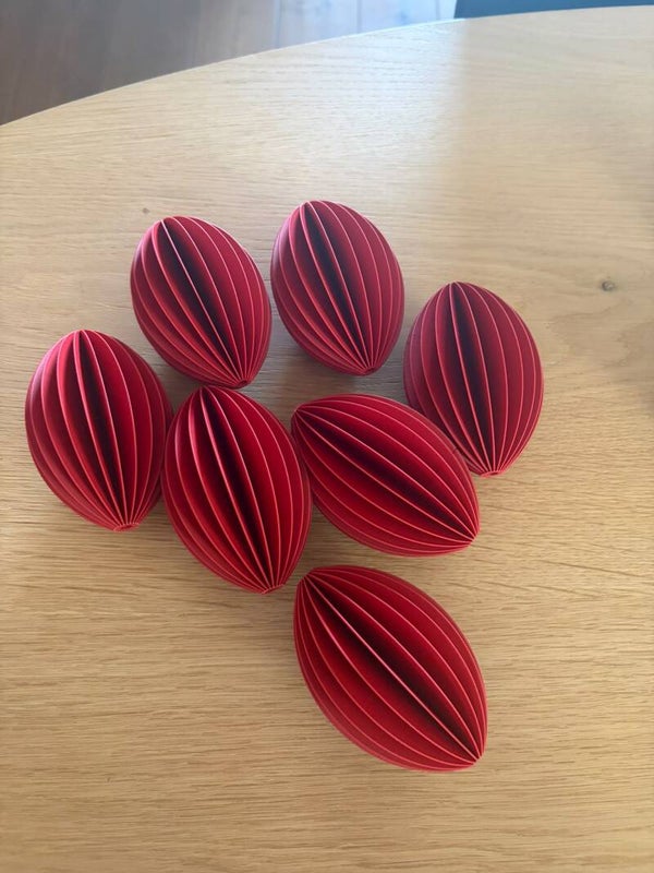 Elipse kerstbal Dark red