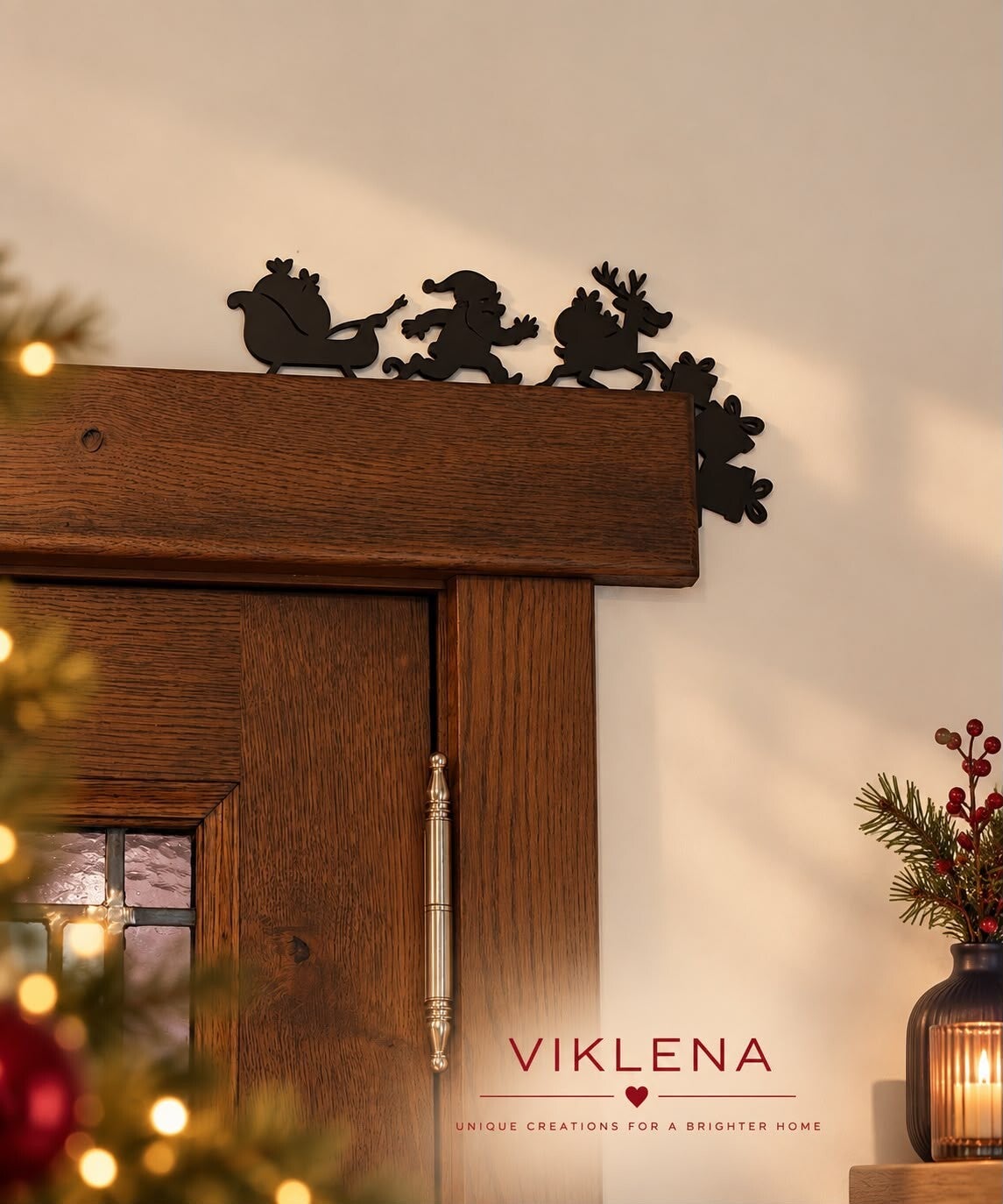 Deurdecoratie kerst